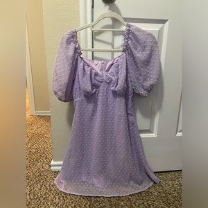 Purple flowy mini dress - Missguided - SIZE 4